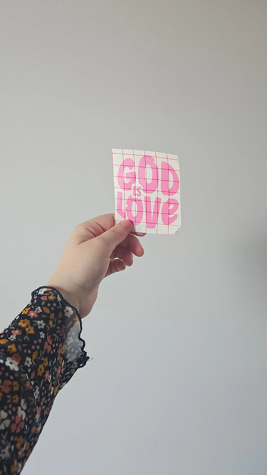 God is love car decal